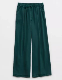 Aerie High Waisted Twill Wide Leg Pant -Outlet Aerie Chic Store 0493 8228 788 f