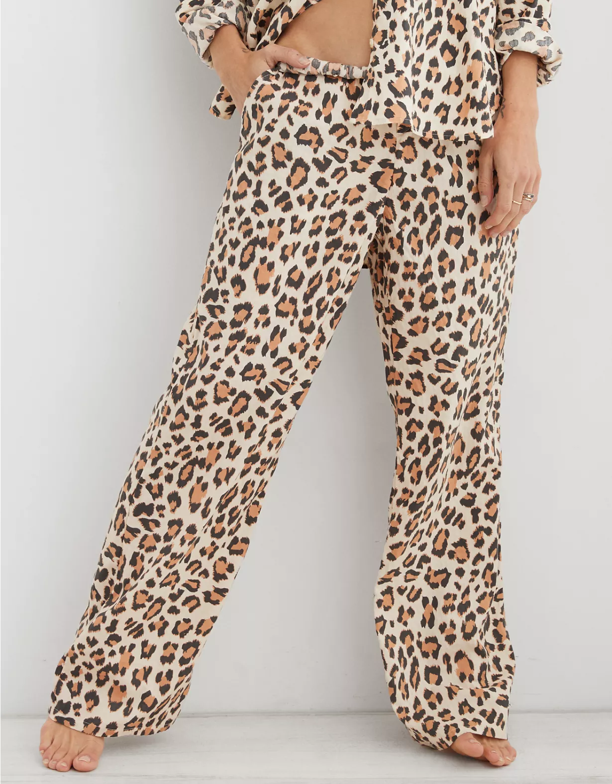 Aerie Leopard Skater Pajama Pant 1 Aerie Leopard Skater Pajama Pant