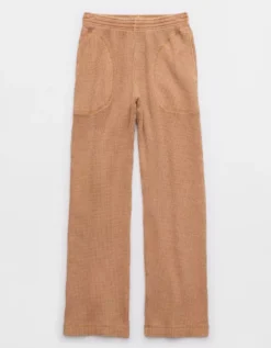 Aerie Straight Leg Waffle Pant -Outlet Aerie Chic Store 0701 8055 158 f