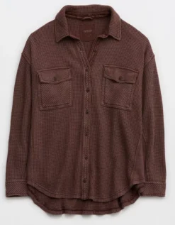Aerie LumberJane Waffle Shirt 5 Aerie LumberJane Waffle Shirt -Outlet Aerie Chic Store 0743 3144 297 f