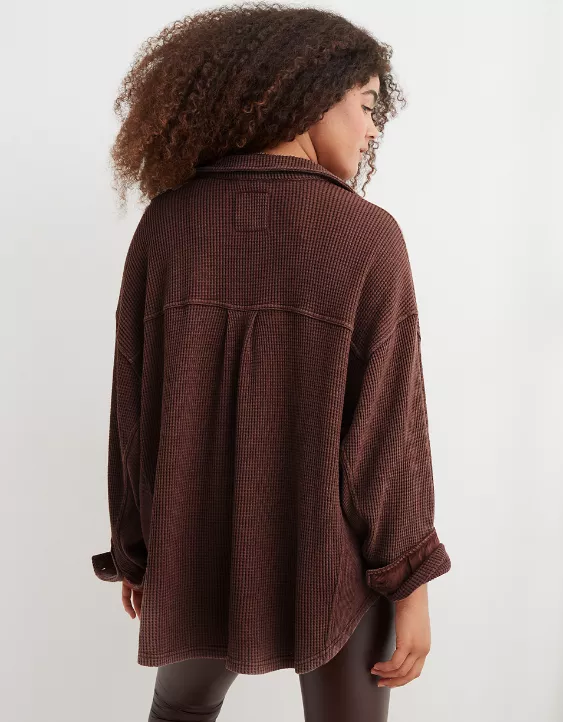 Aerie LumberJane Waffle Shirt 2 Aerie LumberJane Waffle Shirt - Image 2
