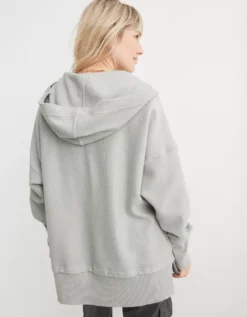 Aerie Textured Henley Hoodie -Outlet Aerie Chic Store 0743 3149 091 ob