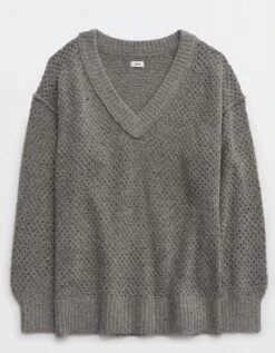 Aerie Oversized V-Neck Sweater -Outlet Aerie Chic Store 0745 3091 030 f