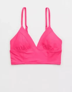 Aerie Seamed Longline Triangle Bikini Top -Outlet Aerie Chic Store 0752 4653 673 f