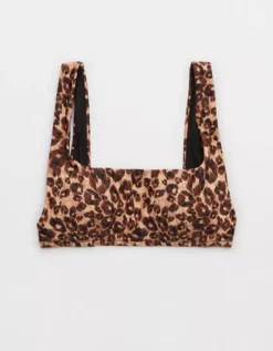 Aerie Leopard Scoop Bikini Top -Outlet Aerie Chic Store 0753 4898 158 f