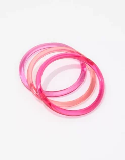Aerie Neon Clear Bangles