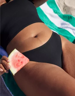 Aerie Ribbed Full Coverage Bikini Bottom