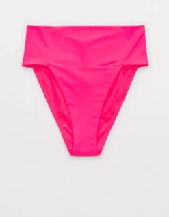 Aerie Banded High Cut Cheeky Bikini Bottom 5 Aerie Banded High Cut Cheeky Bikini Bottom -Outlet Aerie Chic Store 1754 4894 673 f