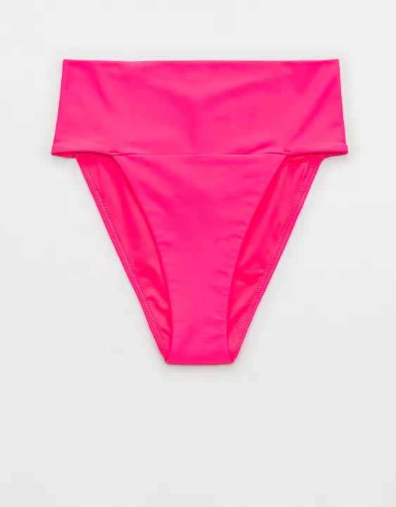 Aerie Banded High Cut Cheeky Bikini Bottom 3 Aerie Banded High Cut Cheeky Bikini Bottom - Image 3