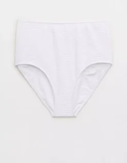 Aerie Jacquard High Waisted Bikini Bottom -Outlet Aerie Chic Store 1756 4877 100 f