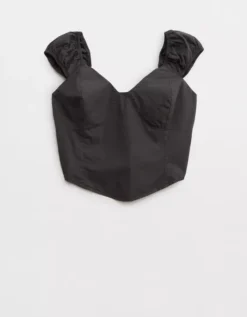 Aerie Woven Corset Top -Outlet Aerie Chic Store 1783 3103 005 f