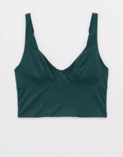 Aerie SMOOTHEZ Shine Corset Bra Top -Outlet Aerie Chic Store 2694 3708 788 f