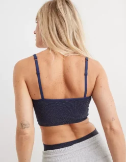 Aerie Superchill Seamless Ribbed Bra Top -Outlet Aerie Chic Store 2694 3799 410 ob