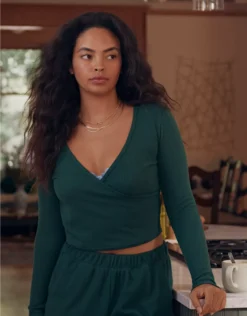 Aerie Waffle Wrap Top