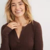 Aerie Fireside Long Sleeve Henley T-Shirt