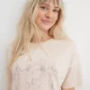 Aerie Crewneck Graphic Oversized Boyfriend T-Shirt