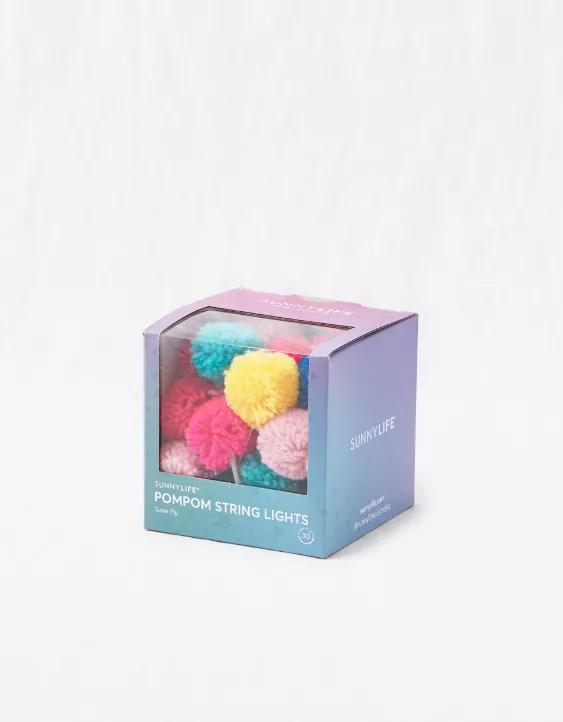 Aerie Sunnylife Pom Pom String Lights 3 Aerie Sunnylife Pom Pom String Lights - Image 3