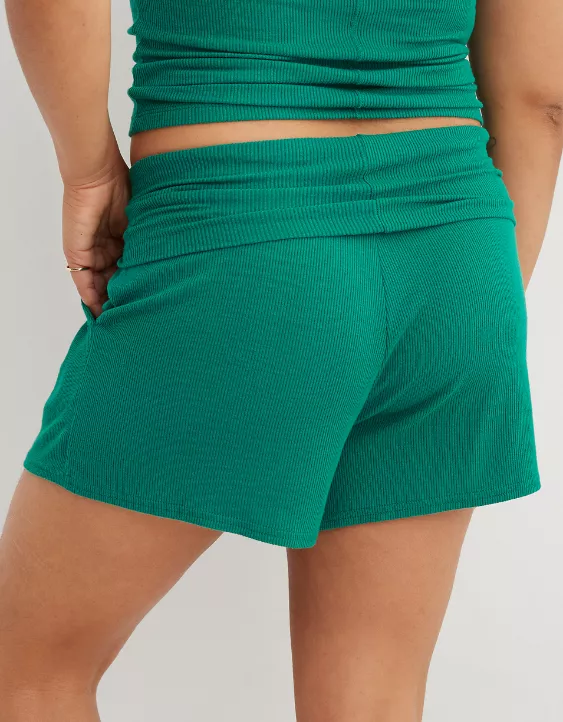 Aerie Real Soft® Ribbed Foldover Boxer 2 Aerie Real Soft® Ribbed Foldover Boxer - Image 2
