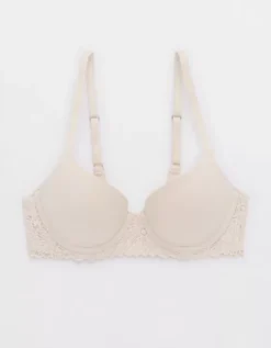 Aerie Sunnie Demi Push Up Blossom Lace Trim Bra -Outlet Aerie Chic Store 6733 4971 172 f