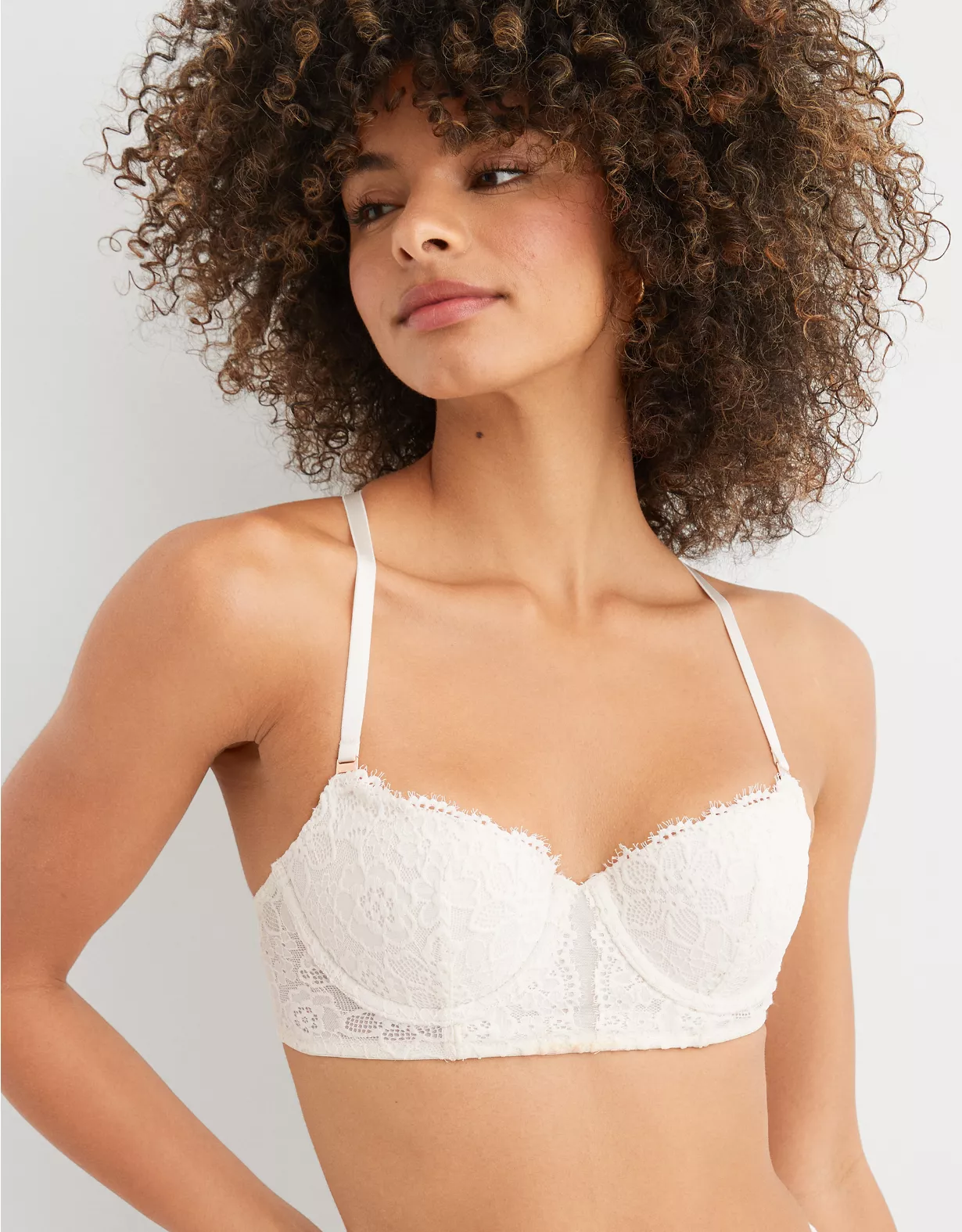 Aerie Show Off Balconette Eyelash Lace Bra 1 Aerie Show Off Balconette Eyelash Lace Bra