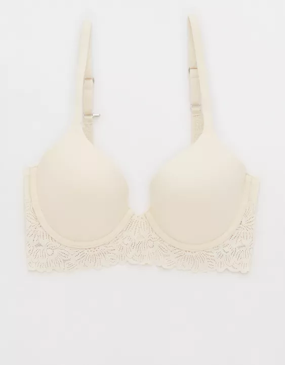 Aerie Sunnie Full Coverage Lightly Lined Bloom Lace Trim Bra 3 Aerie Sunnie Full Coverage Lightly Lined Bloom Lace Trim Bra - Image 3